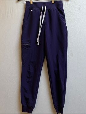 Figs Technical Collection Cargo Drawstring Jogger Pants XS Navy